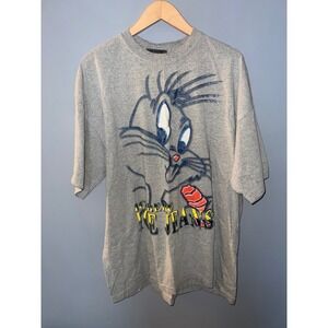 Vintage Iceberg Ice Jeans Bugs Bunny T-Shirt Gray 90s Looney Tunes USA Men 2XL